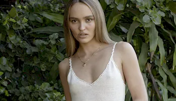 Lily-Rose Depp Nipple Pokies in Interview Magazine